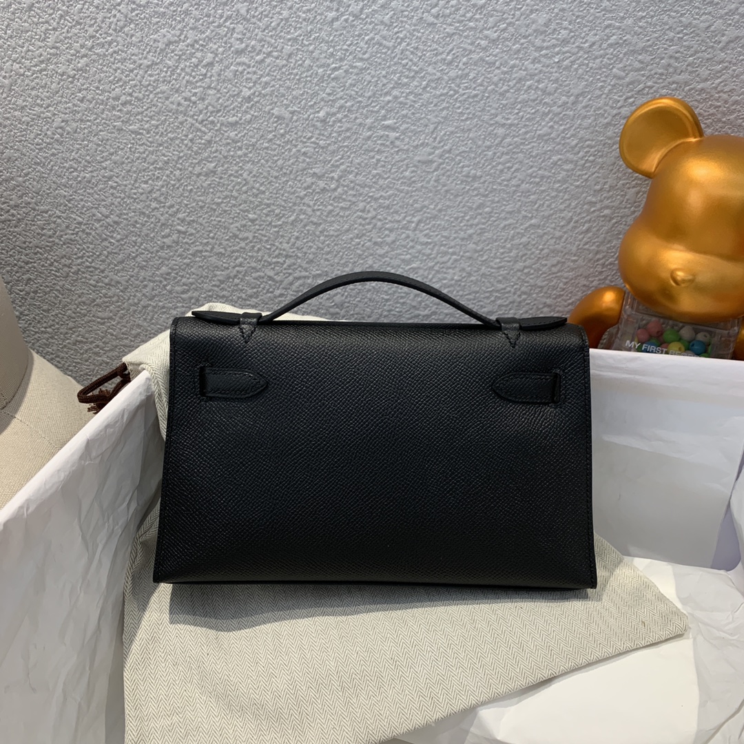 에르메스 미니 켈리백22 블랙 금장 앱송